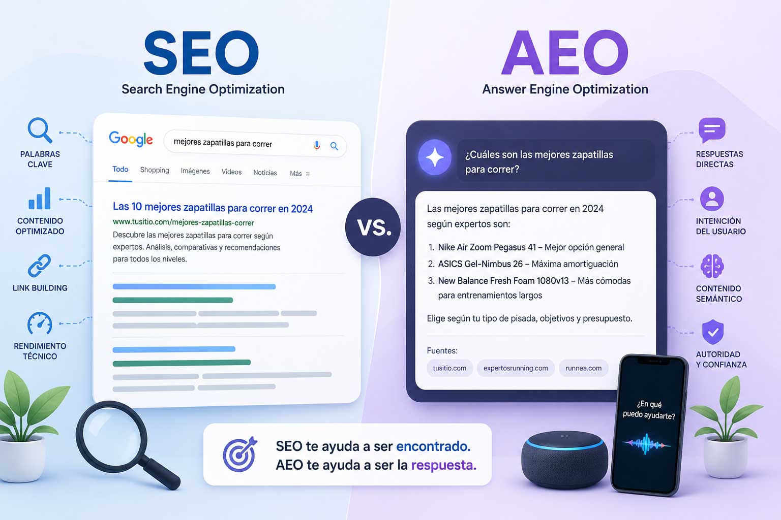 SEO y AEO con Clusters Temáticos